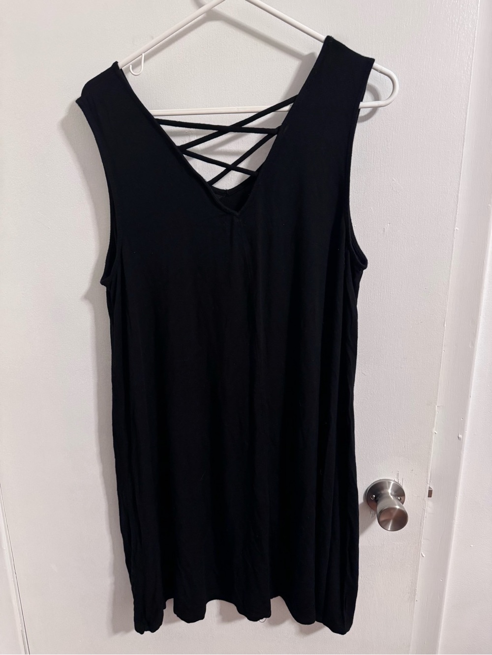Apt. 9 Black Bathing Suit Cover Up with Crisscross Back